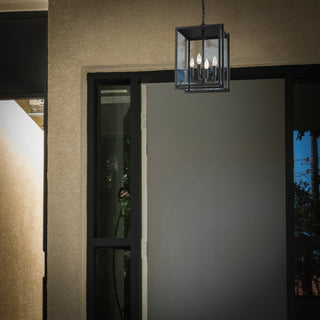 Tribeca 4-Light Pendant Outdoor With Clear Glass Shade