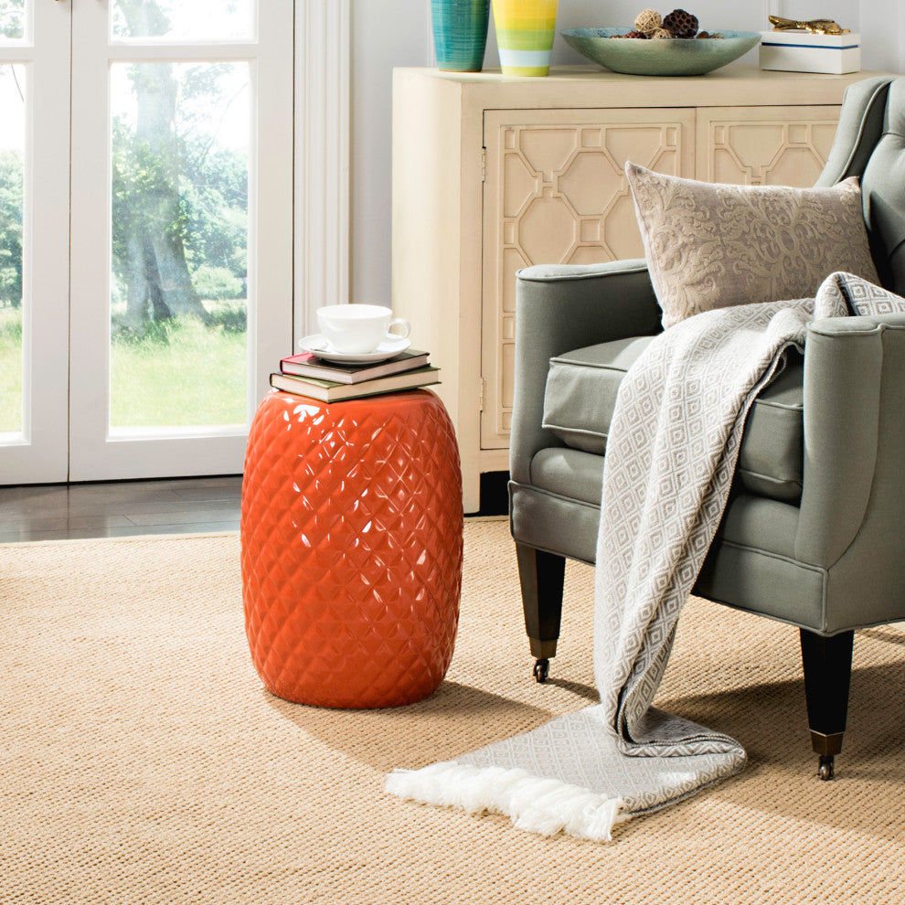 Safavieh Calla Garden Stool, Orange