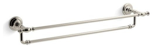Kohler Artifacts 24" Double Towel Bar, Vibrant Polished Nickel