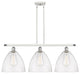 Innovations 516-3I-WPC-GBD-124 3 Light Island Light, White, Polished Chrome