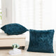 Shaggy Faux Fur Pillow Cover, Teal, Set of 2, 26"x26"