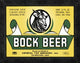 "Bock Beer" Framed Canvas Giclee by Vintage Booze Labels, 18"x14"