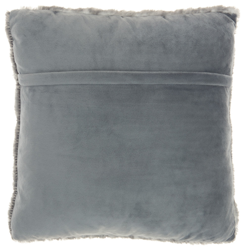 Mina Victory SN101 Throw Pillow, Charcoal, 20"X20"
