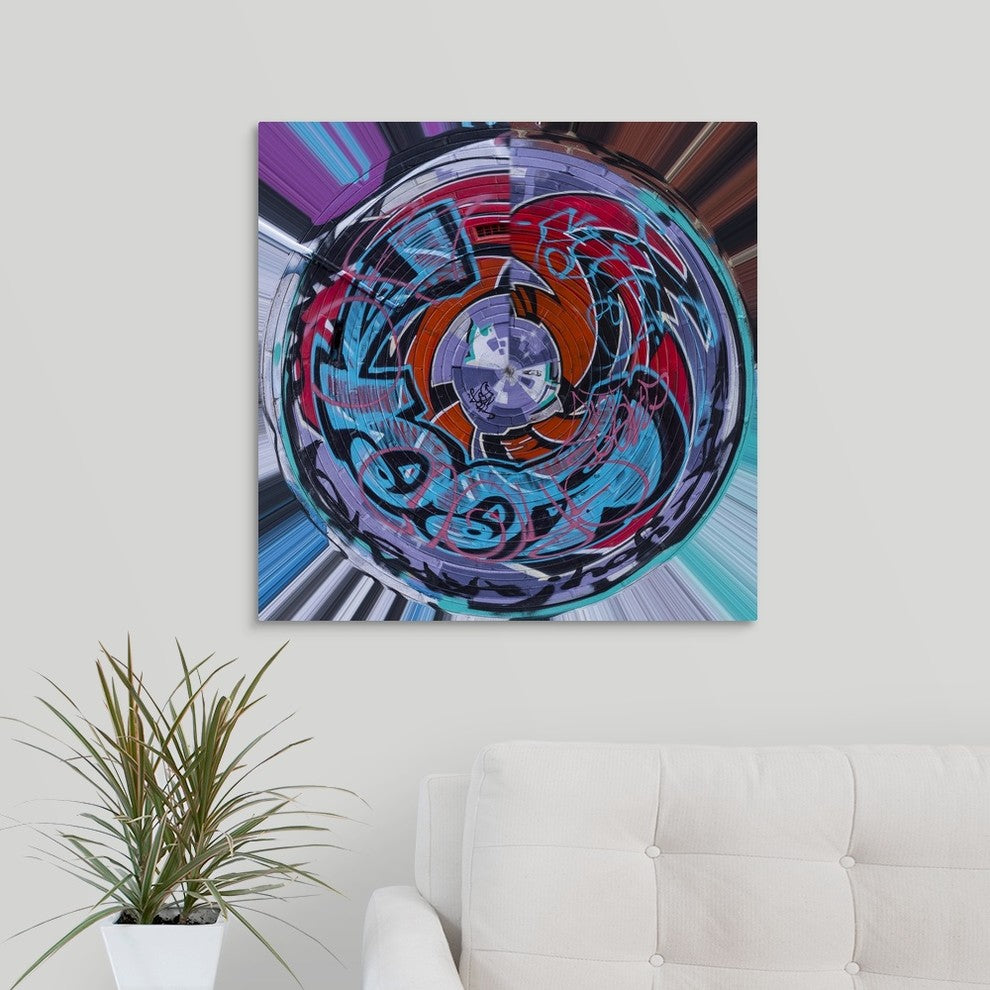 "Kaleidoscope of color" Wrapped Canvas Art Print, 24"x24"x1.5"