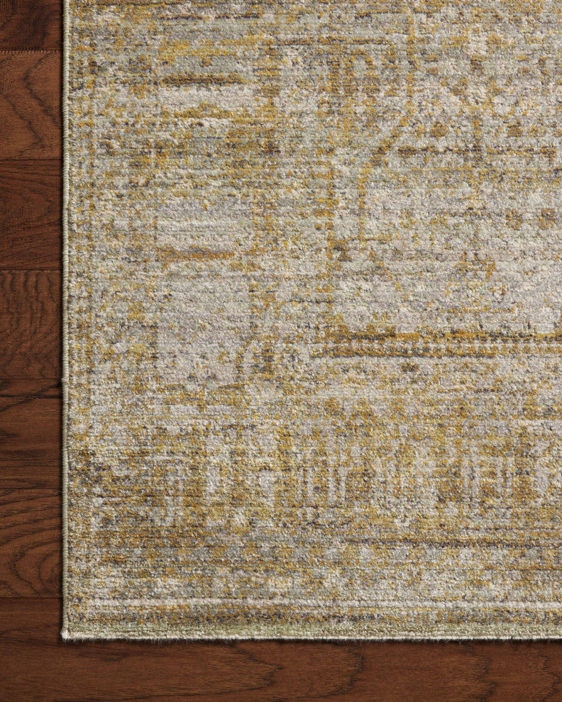 Jean Stoffer x Loloi Bradbury Dove / Gold 11''-6" x 15''-6" Area Rug