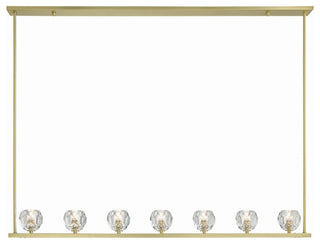 Aragon LED Chandelier, Soft Brass