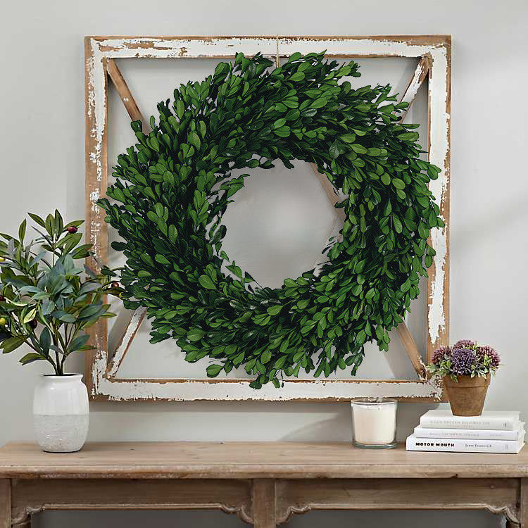 Preserved Genuine Boxwood Wreath