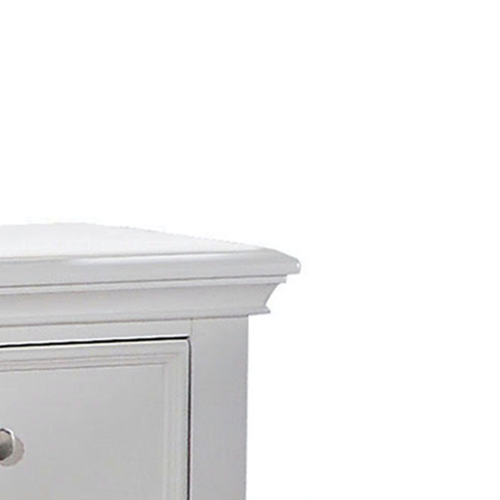 Lacey Nightstand With 1 Drawer, White