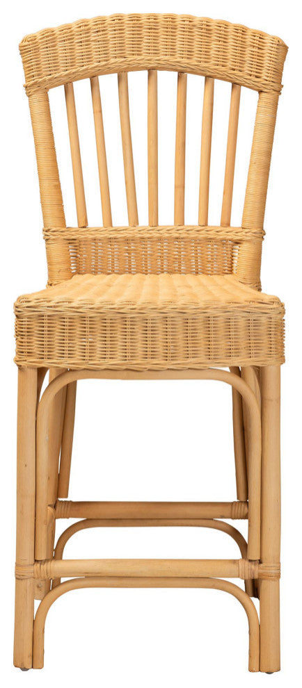 Becca Natural Rattan Counter Stool