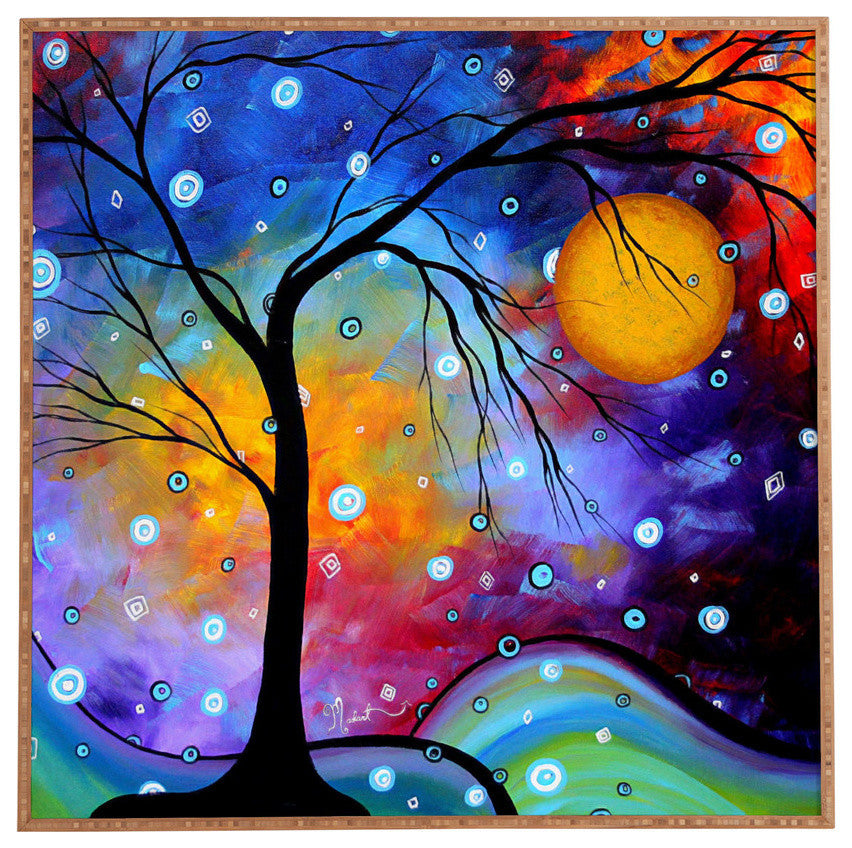 Deny Designs Madart Inc Winter Sparkle Framed Wall Art