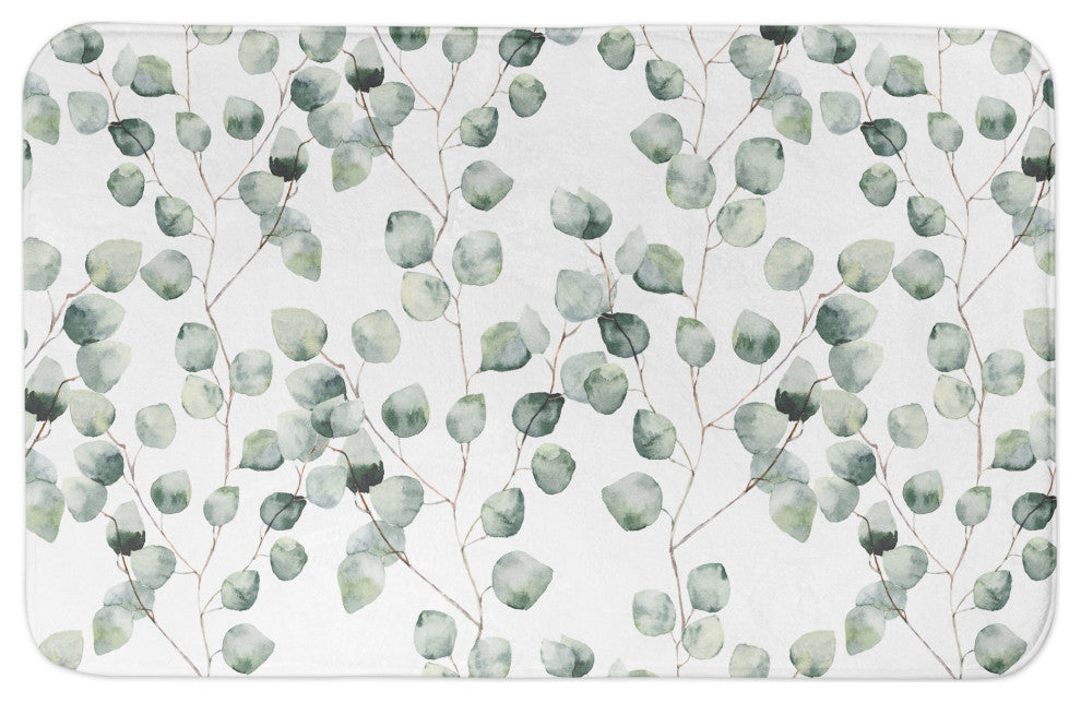 Eucalyptus Pattern 34x21 Bath Mat