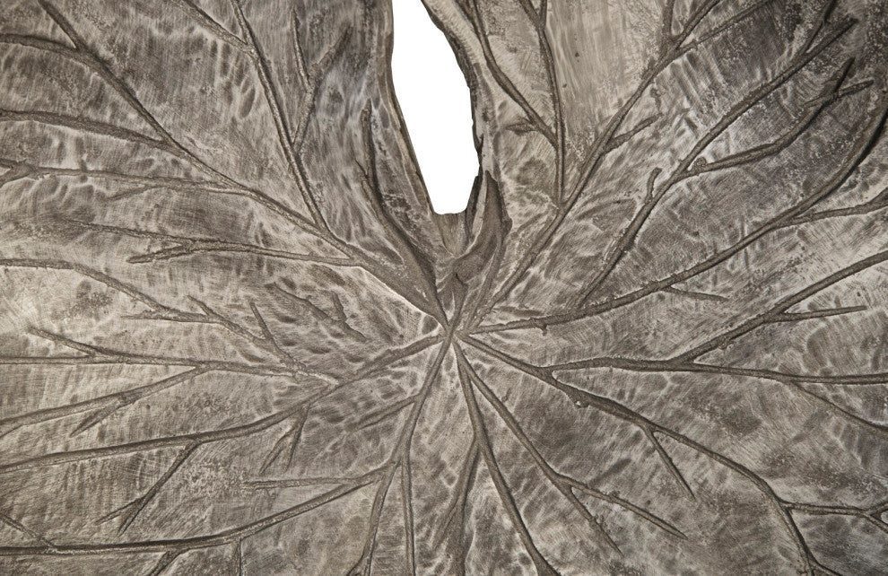 Lotus Leaf Wall Tiles, 3-Piece Set, Black/Silver, Aluminum