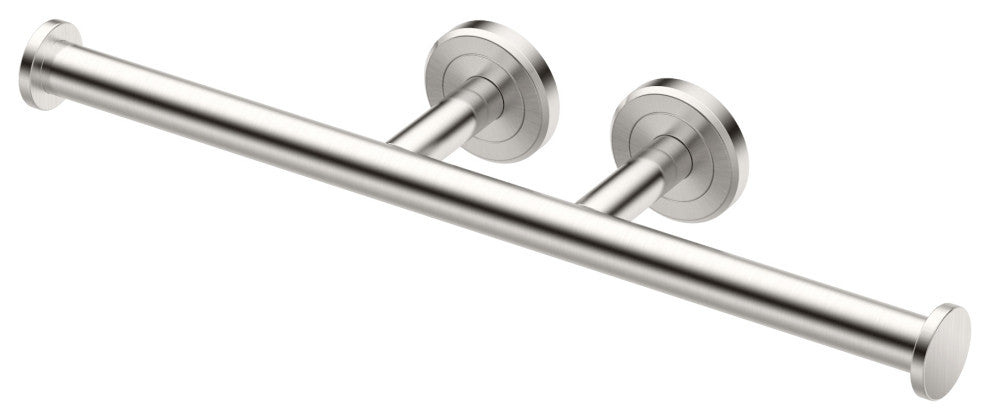Latitude II Toilet Paper Holder, Satin Nickel, Double