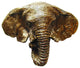 Goliath Elephant Bin Pull, Antique Brass