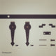 Mini Sliding Barn Door Hardware Kit, Arrow Design, 24", Single