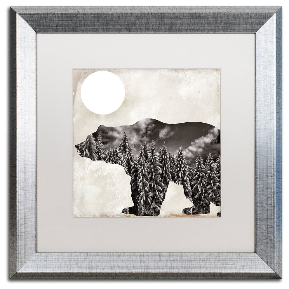 Color Bakery 'Going Wild VI' Matted Framed Art, Silver Frame, White Mat, 16x16
