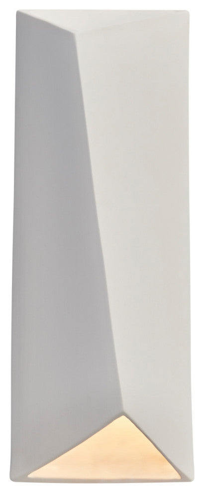 Ambiance ADA Diagonal Rectangle LED Wall, Outdoor Closed Top, Bisque