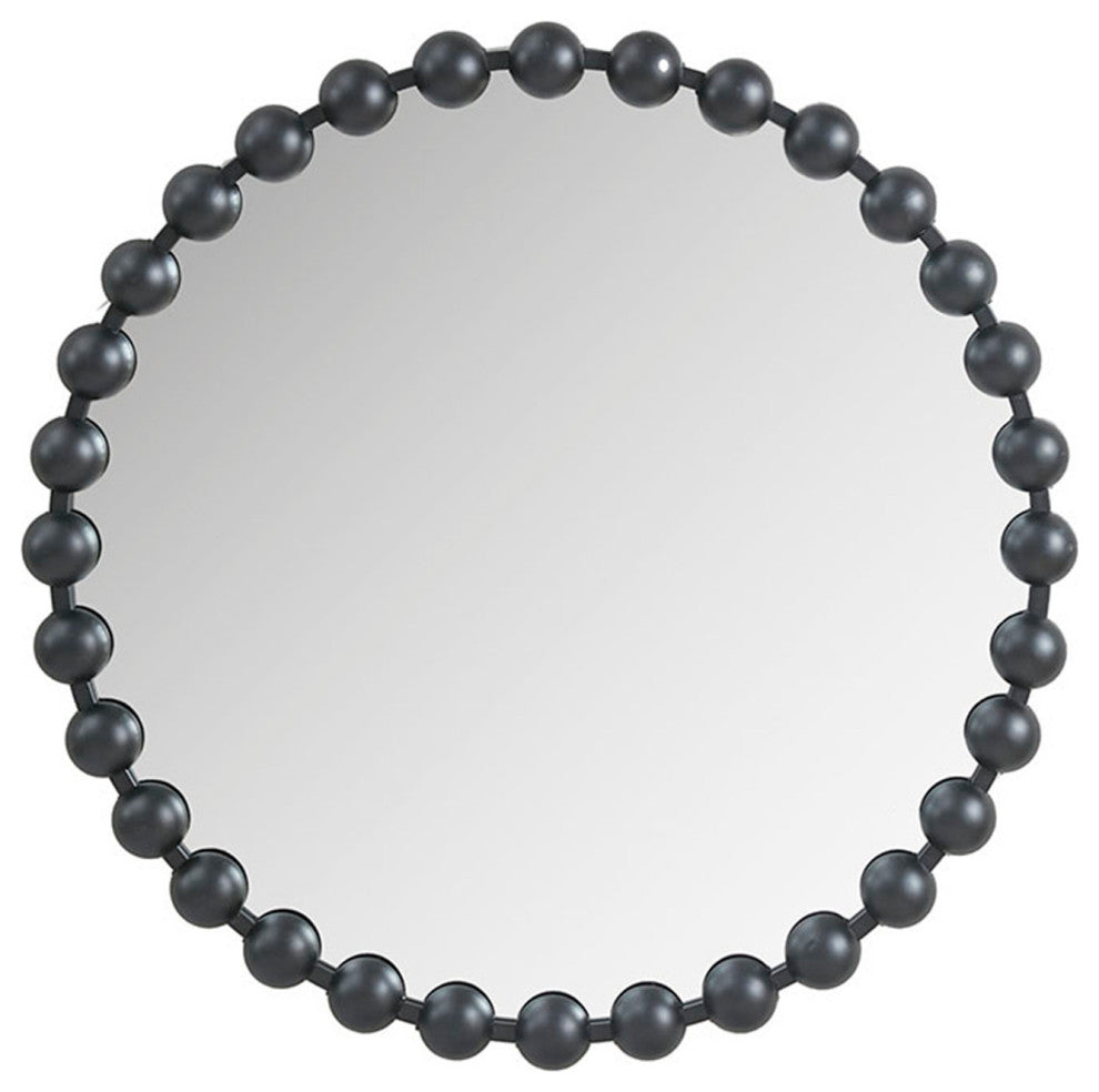 Madison Park Signature Round Iron Framed Wall Decor Mirror