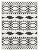 Moroccan Shag Bohemian Global Black, Charcoal Area Rug, 7'10"x10'3"