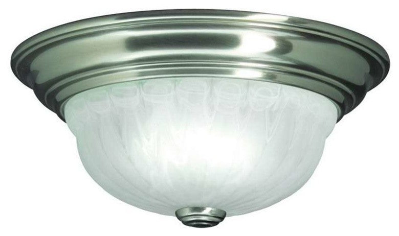 Dolan Designs Richland 1 Light Flush Mount Satin Nickel