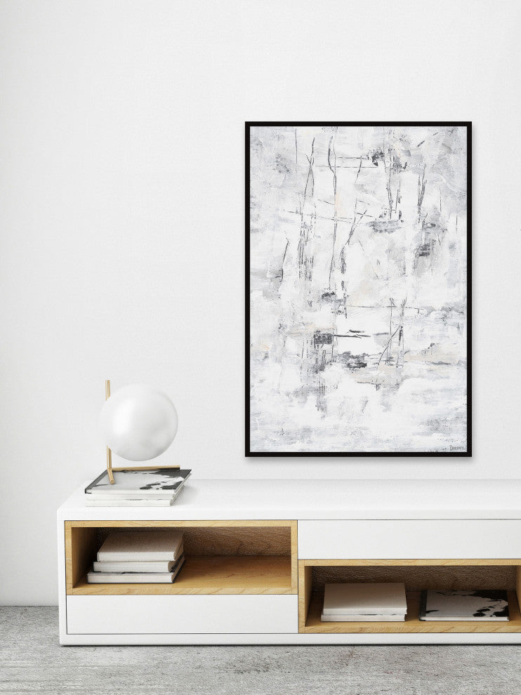 "Edge of Darkness" Floater Framed Painting Print on Canvas, 40x60