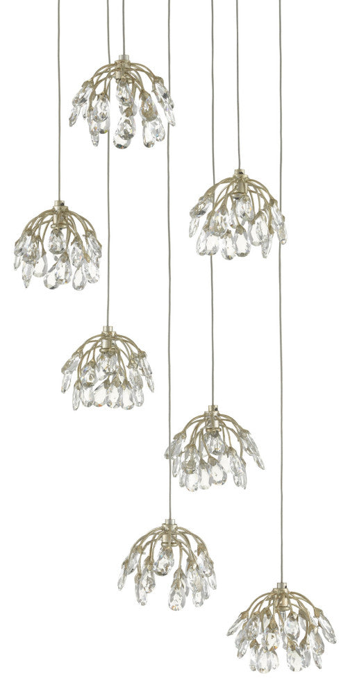 Crystal Bud 7-Light Multi-Drop Pendant