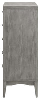 Platform Bed Dresser Chest Nightstand Set, Queen Size, Wood, Gray, Modern