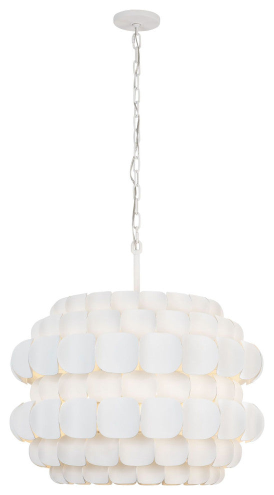 Swoon 6-Lt Pendant - Matte White
