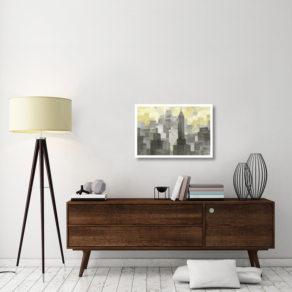 "City Blocks Neutral" Digital Paper Print by Albena Hristova, 32"x22"
