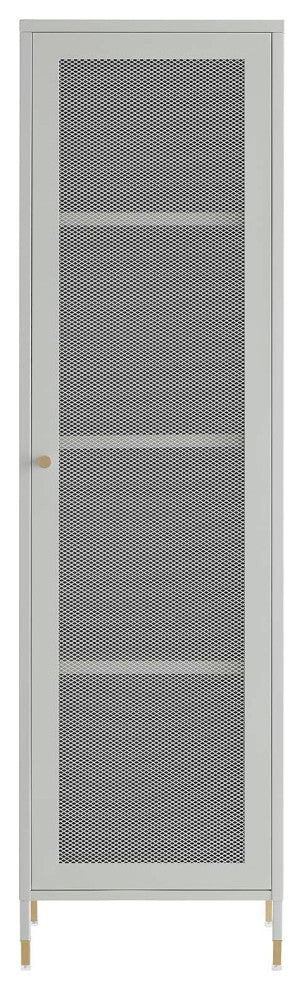 Covelo Tall Storage Cabinet - Light Gray