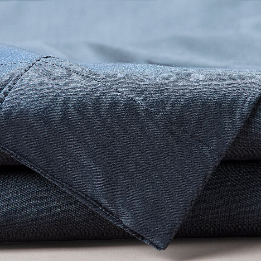Studio Blue Solid Classic Cotton Semi Sheer Fabric Sample, 4Wx4L