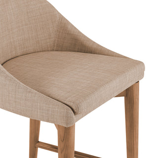 Baruch Counter Stool, Tan/Walnut