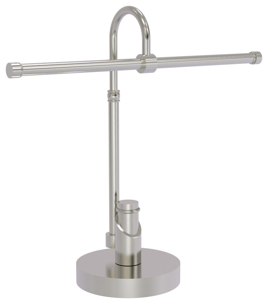 Tribecca 2 Arm Guest Towel Holder, Satin Nickel
