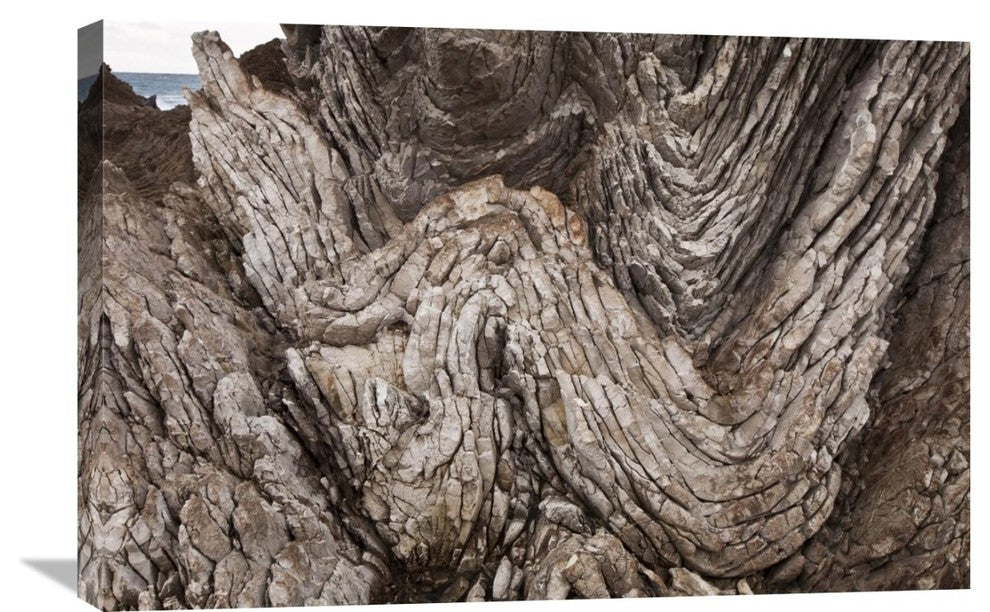 "Folded Limestone Layers, Kaikoura, North Canterbury, New Zealand" Artwork