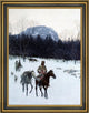 Henry F Farney Obsidian Mountain in The Yellowstone Framed Canvas Print, 18"x24"