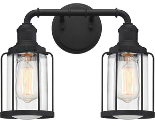 Ludlow 2-Light Bath Vanity, Earth Black