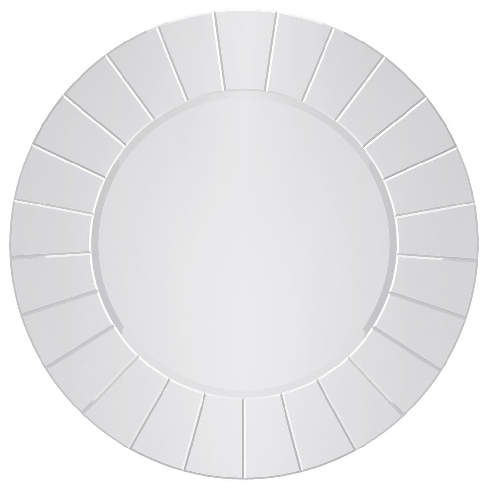 Bailey All-glass round mirror