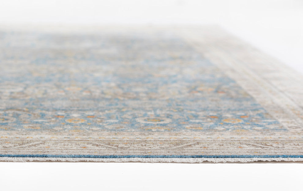 Momeni Izmir Polyester Blue Area Rug 2'6"x8' Runner