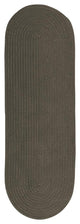 Colonial Mills Rug Reversible Flat-Braid, Oval Runner Gray Runner, Oval
