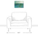 Blue Green Coastal Abstract 12x16 Canvas Wall Art