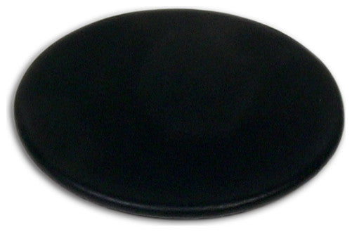 A1054, Classic, Black, Leatherette, Round, Coaster