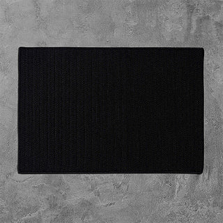 Colonial Mills Rug Simply Home Solid Black Runner, Rectangle