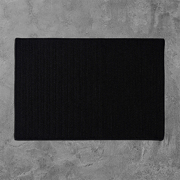 Colonial Mills Rug Simply Home Solid Black Runner, Rectangle