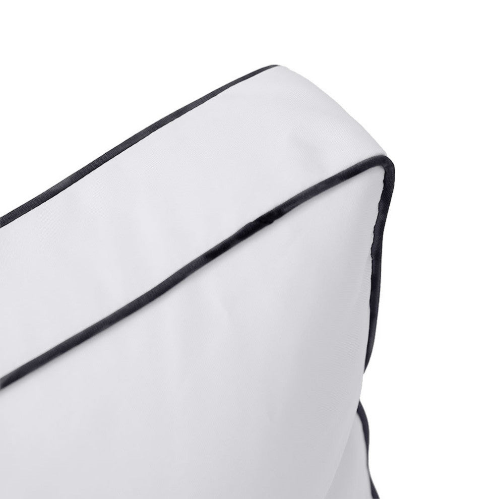 Contrast Pipe Trim Small 23x24x6 Deep Seat Back Rest Bolster Cover ONLY AD105