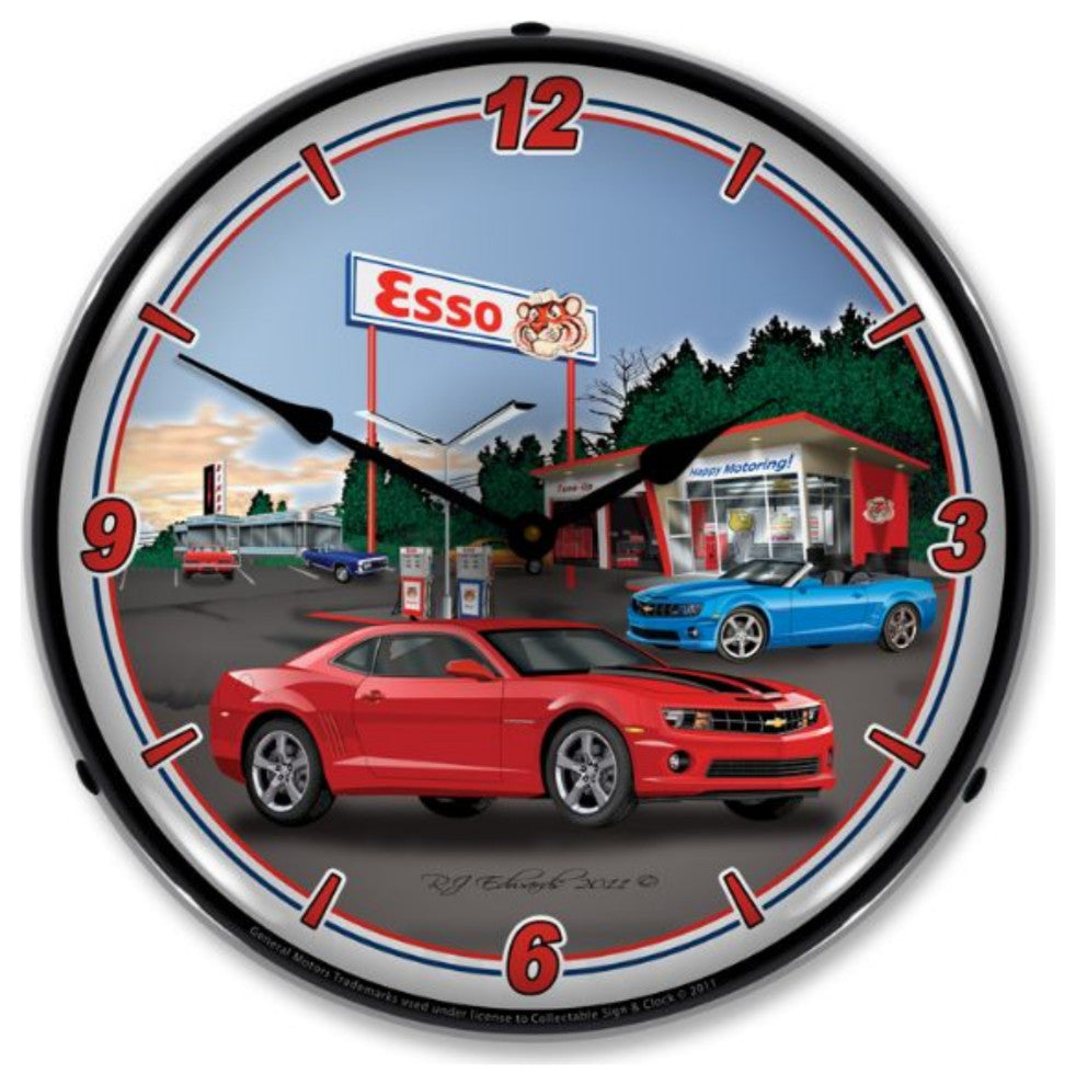 GMRE1108329 Camaro Esso Station Clock