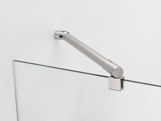 Merrick GS Frameless Neo-Angle Shower, Stainless, StarCast Coating, 38-38.5x72"