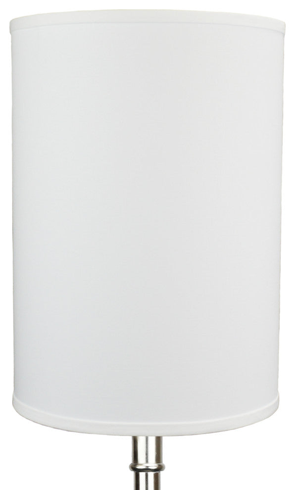 Fenchel Shades 12"x12"x17" Drum Lamp Shade, Linen White