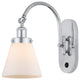 Cone Sconce, Polished Chrome, Matte White, Matte White
