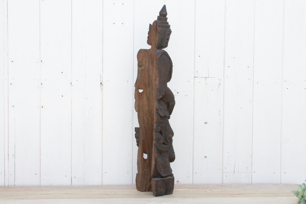 Set of Two, Stunning Bali Carved Statues
