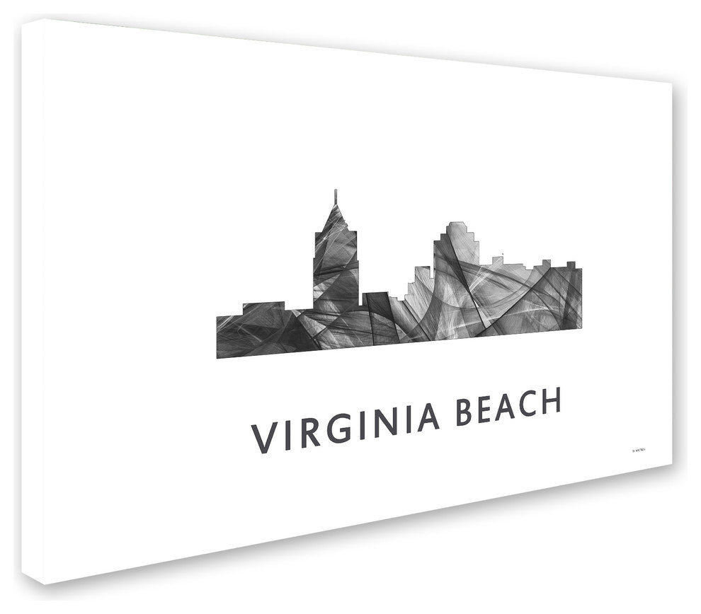 Marlene Watson 'Virginia Beach Virginia Skyline' Canvas Art, 24x16